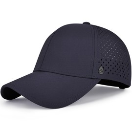 AOPREL Baseball Cap Breathable Mesh Golf Hat Quick Dry Adjustable Baseball Hats for Men and Women Sport Running Workout Navy Blue