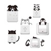 Power Switch Sticker, Cute, Wall Sticker, Panda, Cat, Wallpaper, Penguin,