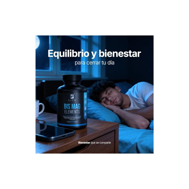 Life Bisglicinato Magnesio Cápsulas 1200mg Por Porción Alta Absorción Bis