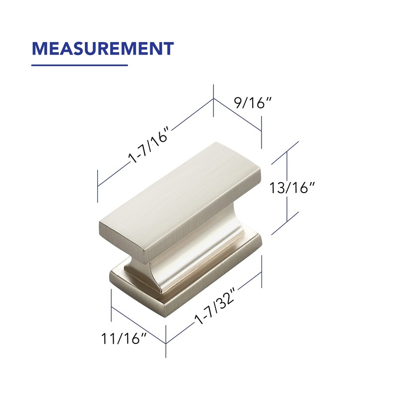 30 Pack Brushed Nickel Cabinet Pulls 1.46 Inch Kitchen Handles
