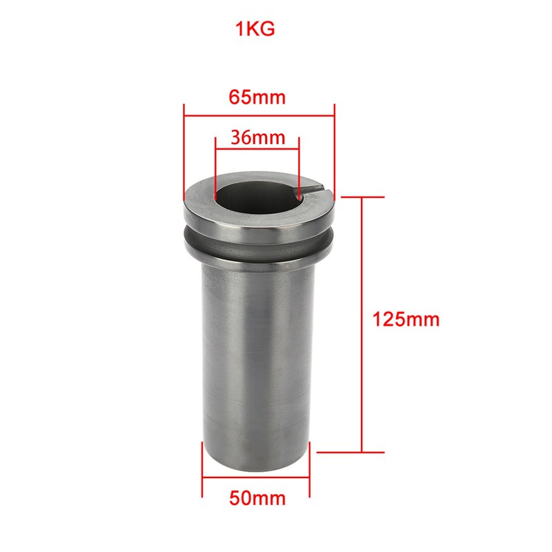 1kg Graphite Crucible Metal Melting Gold Silver Scrap Furnace Casting