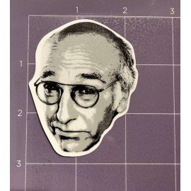 Larry David Vinyl Decal Sticker for Truck Laptop Phone Water Bottle Art