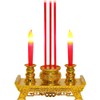 Beaupretty Led Decor Led Electronic Incense Burner Stick Buddhist Candle