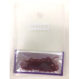 [Orurudo Fishing Equipment] Soft Worm Earthworm, Total Length: 1.5 inches (3.8 cm), Width: 0.1 inches (3.5 mm), Approx. 0.01 oz (0.3 g), Bulk 50 Piece Set, Soft Lure, Fishing Bait, Worm-Shaped