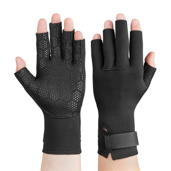 Swede-O Thermal Arthritic Gloves, Pair - XSmall Black WST-6838-1XS