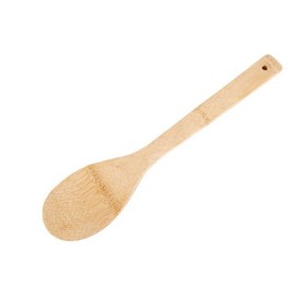 Bamboo Wooden Spoons for Cooking 3-Piece, Apartment Essentials Wood Spatula Spoon Nonstick Kitchen Utensil Set Premium Quality Housewarming Gifts for Everyday Use (Brown, 30 * 6cm)