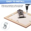 M METERXITY 10-Pack Offset Canvas Clips, 0.79" x 0.52" Clips