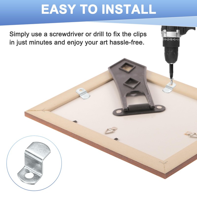 M METERXITY 10-Pack Offset Canvas Clips, 0.79" x 0.52" Clips