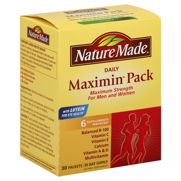 Nature Made Maximin Pack, 30 Packets (Pack of 2)