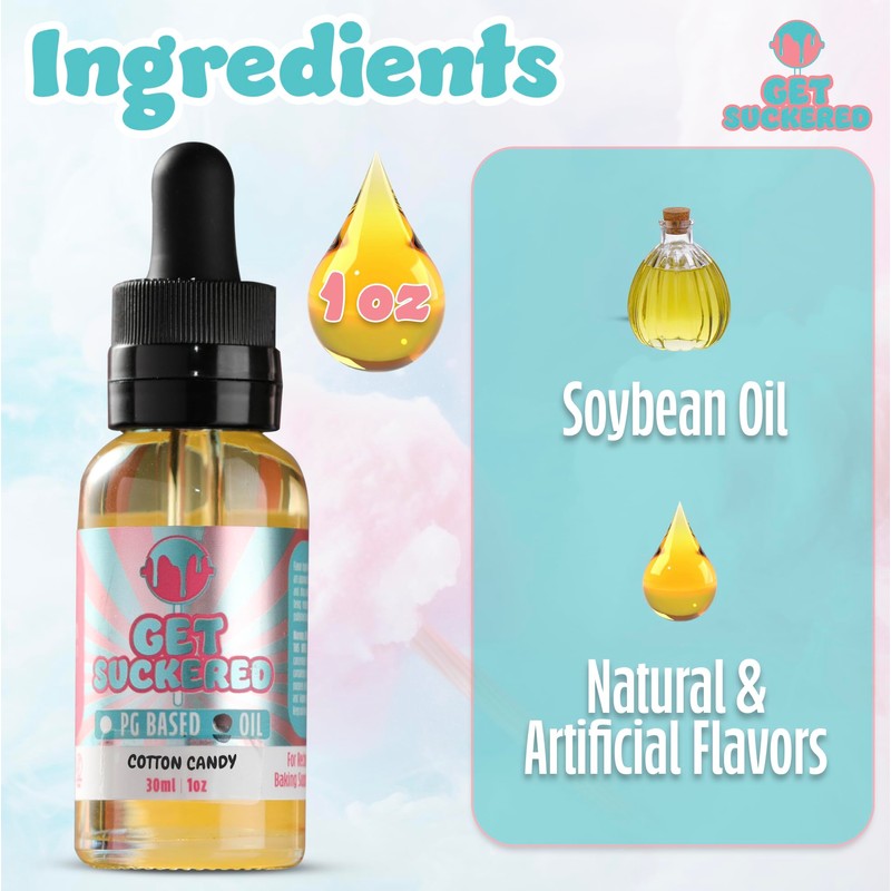 Get Suckered Cotton Candy Flavoring Oil 30ml