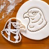 Falcon Cookie Cutters (Shapes: Face and Flyer), 2 Pieces