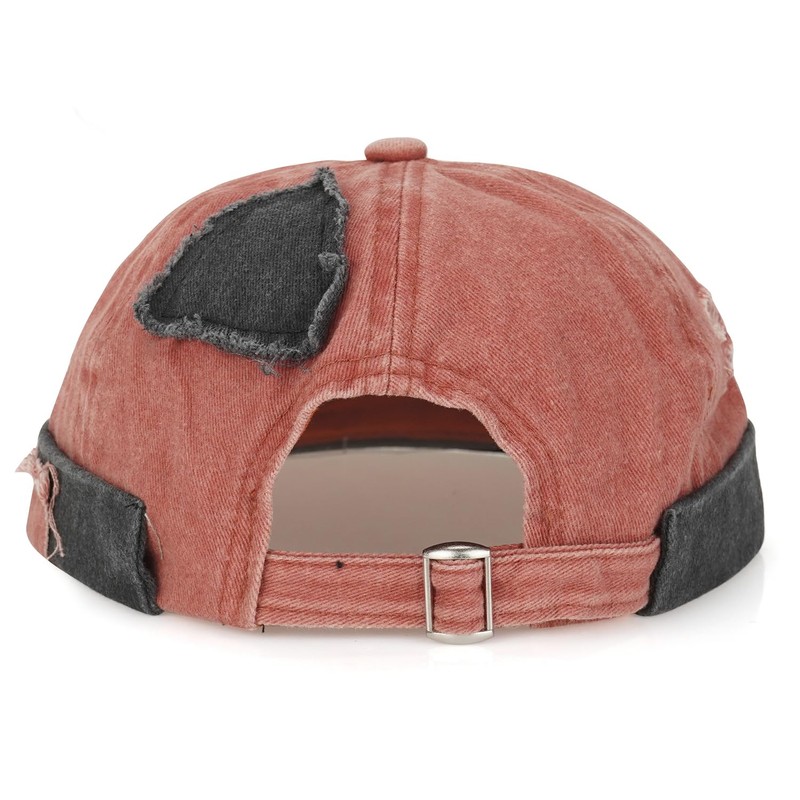 Initlove Mens Docker Cap Patch Brimless Hat Skullcap Retro Beanie