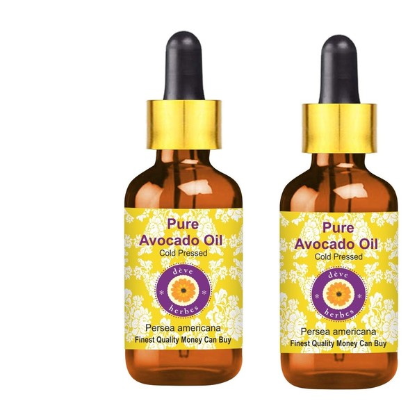Deve Herbes Pure Avocado Oil (Persea americana) with Glass Dropper