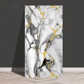 High Gloss 3D Self-Adhesive Wallpaper Waterproof Wall Panel Modern Peel and Stick Wall Covering for Bedroom Living Room Apartment Hotel Decor Renovation
