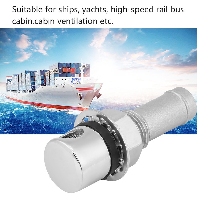 Stainless Steel Marine Boat Straight Fuel Gas Tank Vent With