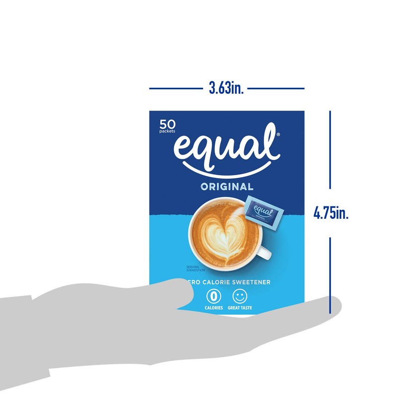 EQUAL 0 Calorie Sweetener, Aspartame and Acesulfame-K Sweetener Packets, Zero