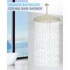 KINLIV 16 inch Brushed Gold Large Ceiling Rainfall Shower Head,