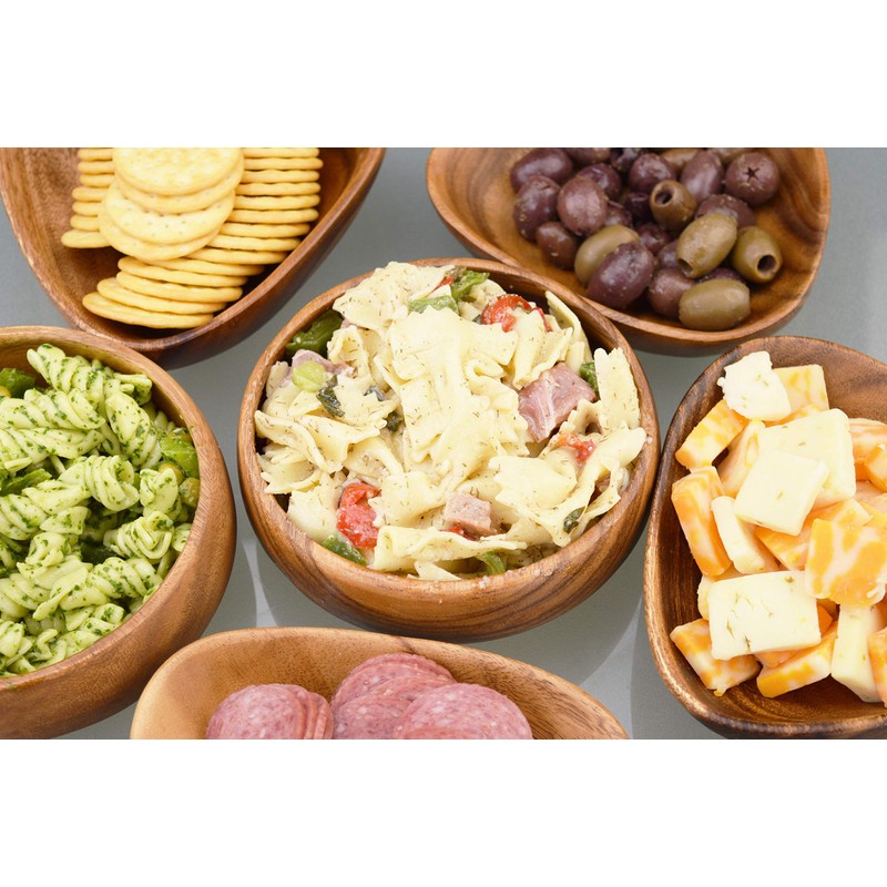 Pacific Merchants Trading Acaciaware Round Calabash Bowl, 6-Inch by 2-Inch