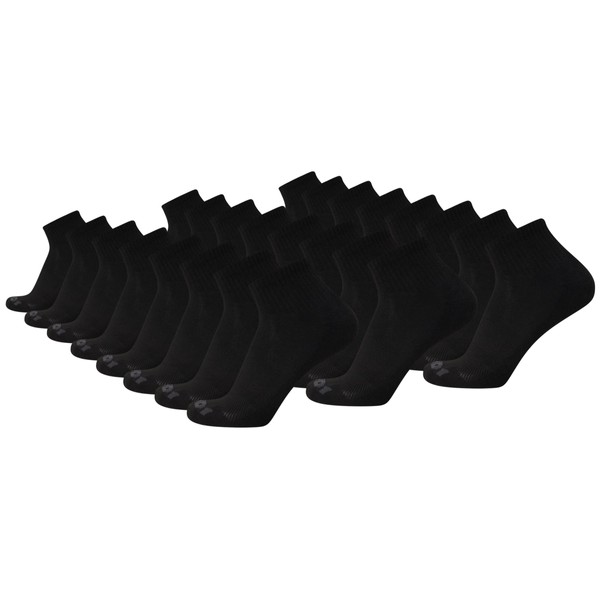AND1 Men's Socks - Athletic Cushion Quarter Cut Socks (24