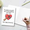 PTRUKD Funny Anniversary Card for Couples, Humorous Love Greeting Card,