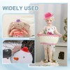 [PATIKIL] 12 Pcs 1.6 Inch Mini Formal Hat Miniature Doll