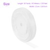 DMiotech 50 Yards Organza Ribbon 5/8 Inch White Chiffon Ribbon