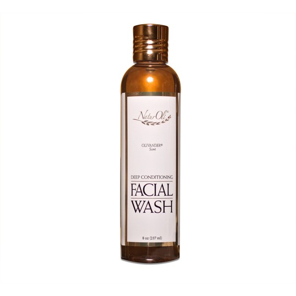 NaturOli Deep Conditioning Facial Wash - 8oz - Leaves Face Wonderfully Soft And Silky Smooth! - Sulfate free! Gluten free! - Made in USA!