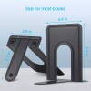 HappyHapi Bookends, 28pcs Metal Bookends, Black Book Ends Holder, Book