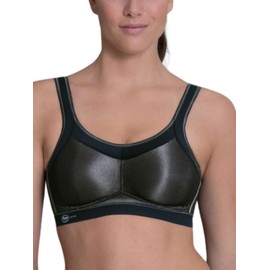 Anita Momentum - Brasier Deportivo para Mujer, Negro -, 38B