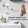 2pcs Suction Hooks,Heavy Duty Plastic Strong Vacuum Suction Cup,Clear Reusable