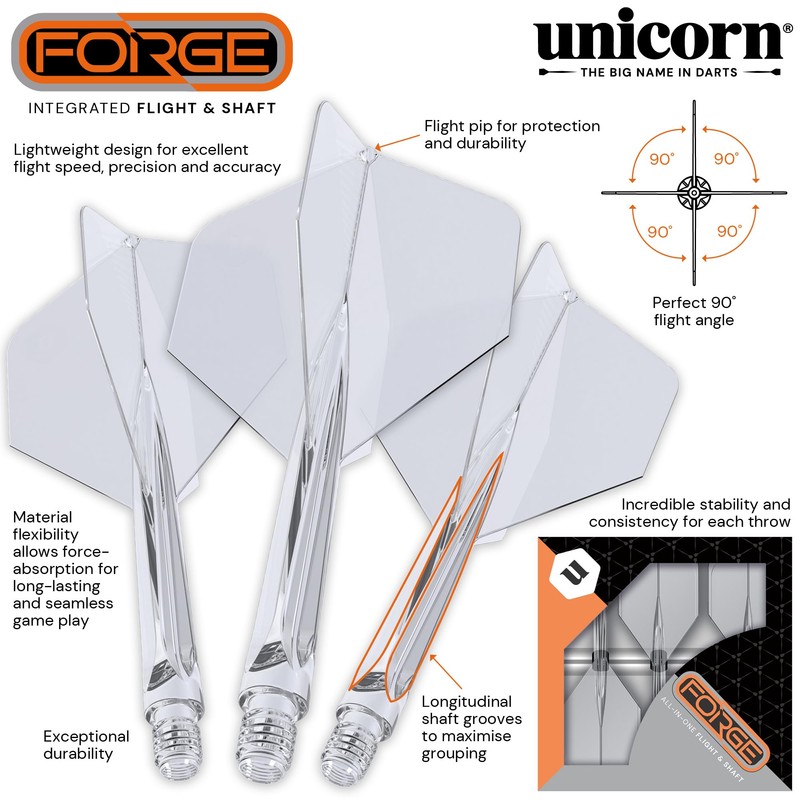Unicorn Forge Integrated Dart Flights & Shafts | 1 Piece