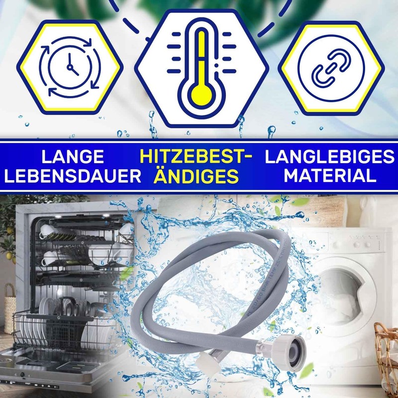 Inlet Hose Extension for Washing Machine and Dishwasher 3 m