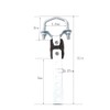 2 Pack Universal Exhaust Hangers，Adjustable Rotating Silencer Hanger Heavy Duty