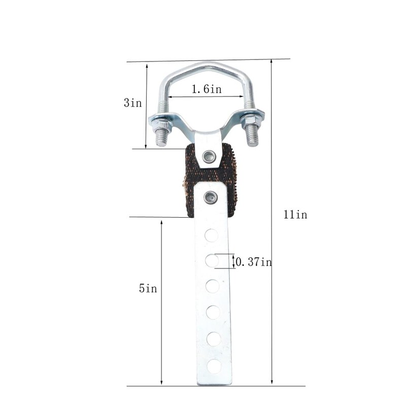 2 Pack Universal Exhaust Hangers，Adjustable Rotating Silencer Hanger Heavy Duty
