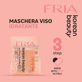 Fria Korean Beauty Maschera Viso Effetto Idratante, con Fungo Tremella Ideale per Pelli Secche o Disidratate, Dermatologicamente Testata, Confezione da 1 Maschera