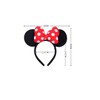 LEEMASING Light Up Mouse Deluxe Ear Headband Flashing Bow Polka