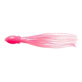 Nikko Kasei H210335 Super Octopus Bait, 4.5 Inches, Coral Pink Glow