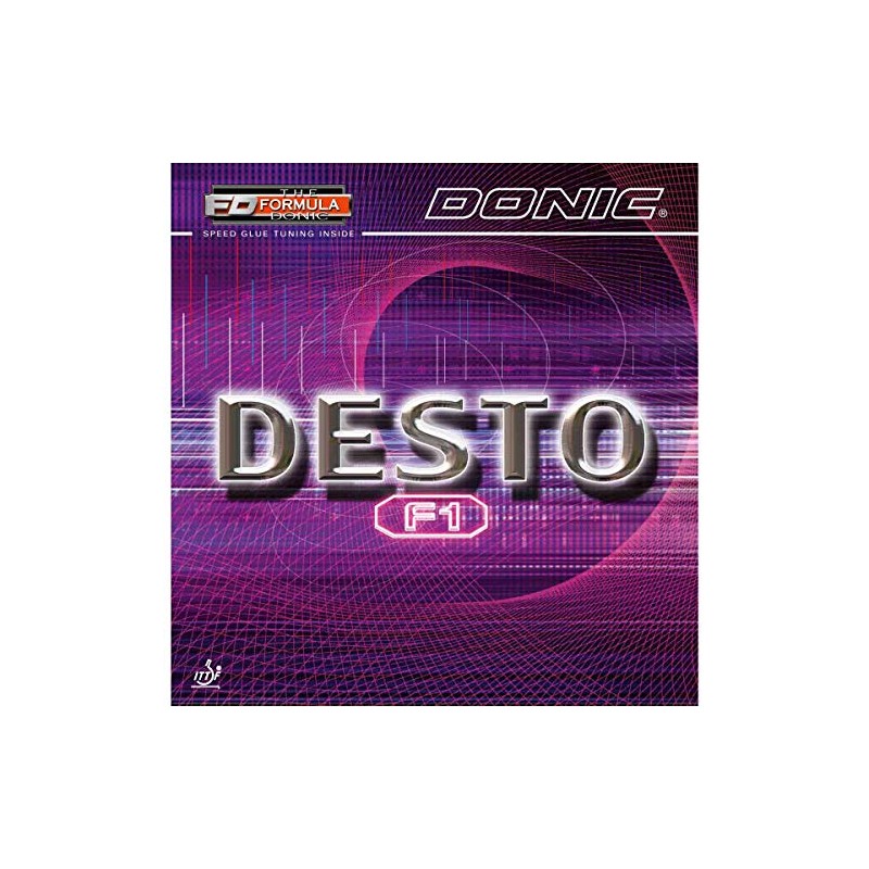 Donic Rubber Desto F1, black, 2,0 mm