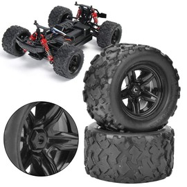 KIMISS Haiboxing RC Truck Tyre Replacement Black 2 Piece Wheel Tire Replacement Fits Hs 18301 18302 18311 18312 1 18 Rc Car