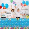 Inspireyee 4 Pieces Science Party Tablecloth Decorations Crazy Scientist Theme