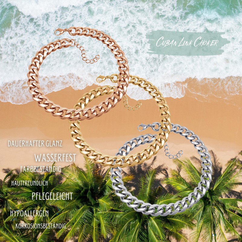 RUGGED steel - Women's Stainless Steel XXL Choker Necklace Stylish