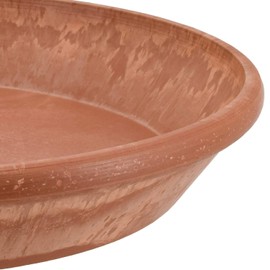Arcadia Garden Products Arcadia Garden Products PSW Pot Collection Plant Saucer Drip Tray, Durable Water Tray for Indoor and Outdoor Flower Plant Pots and Planters, 14-inch, Terra Cotta Marble Color