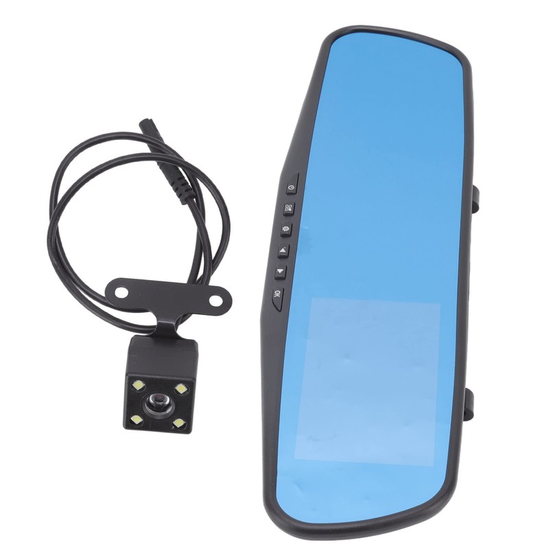 Luqeeg Rearview Mirror Dash Cam, 4.3in Screen 1080P Full Smart
