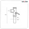 KOTARBAU® Toilet Flush Chrome 3/4 Inch Release Mechanical Tap Toilet