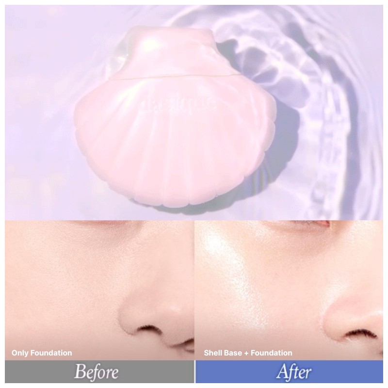 DASIQUE Glowy Shell Base 50ml [Twinkle Mermaid Collection]