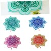 Zerodeko Pcs Bohemia Style Round Towel Mandala Tapestry Lotus Pattern