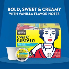 Cafe Bustelo Sweet & Creamy Café Con Vainilla, 10 Keurig K-Cup Pods