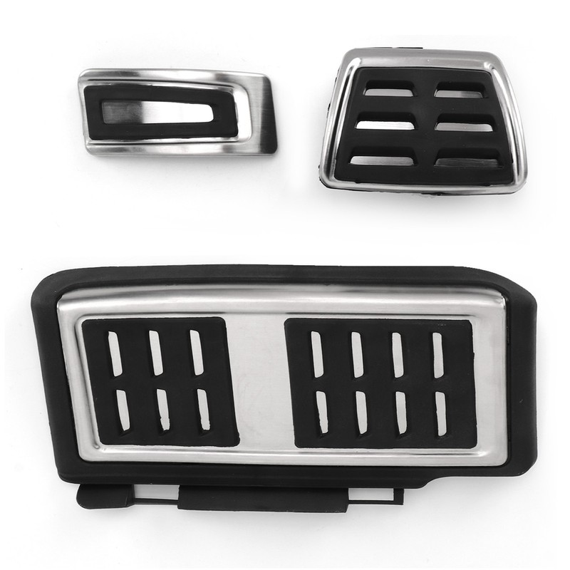 Foot Pedal Set Accelerator Brake Footrest Pads Anti Skid Rubber