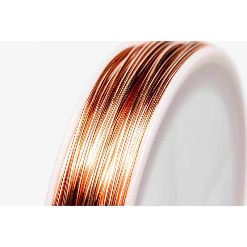 Filofly, calibre 28, alambre de cobre, medio duro, redondo, (5