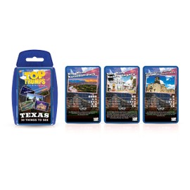 Top Trumps Card Game Texas - Family Games for Kids and Adults - Learning Games - Kids Card Games for 2 Players and More - Kid War Games - Card Wars - for 6 Plus Kids